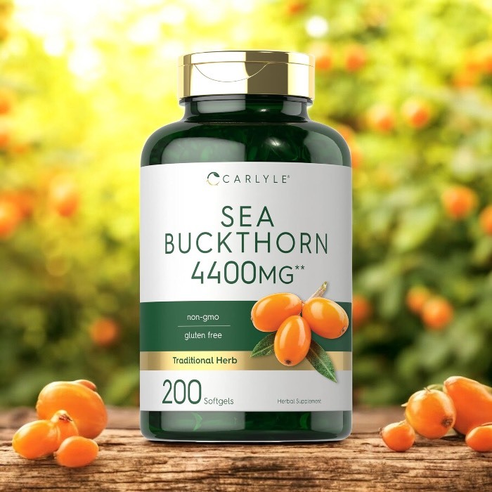 ✅พร้อมส่ง Super Food ซีบัคธอร์น☀️Carlyle Sea Buckthorn 4400 mg 200 Softgels