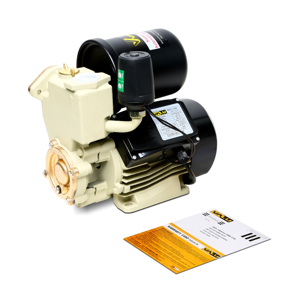VALU ปั๊มน้ำออโต้ 370 วัตต์ รุ่น V104-Z365AL 0.5 HP ( ใบพัดน้ำทองเหลืองแท้ ) ท่อเข้าและออก 1 นิ้ว (ไ