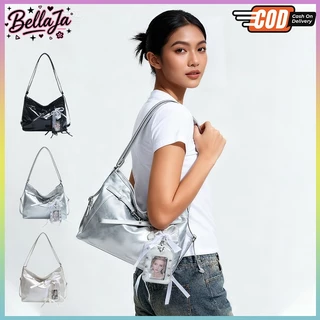 Bellaja💗กระเป๋าสะพายข้างสำหรับผู้หญิง สไตล์สายข้างเดียว แบบใช้ได้หลายหลาย การกระเป๋าอเนกประสงค์ดีไซน์ไล่เฉดสีซีรีส์ MIU