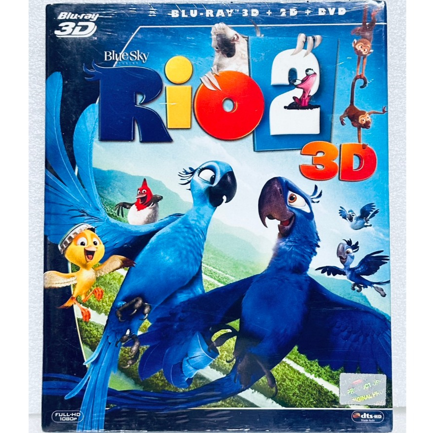 Blu-ray 2D+3D+DVD 3 Disc ปกสวม : Rio 2 (2014) ริโอ 2 " BlueSky Animation Cartoon "