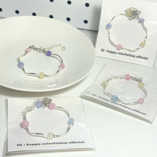 สร้อยคอ สร้อยข้อมือ งานเสมือนหินhandmade100%