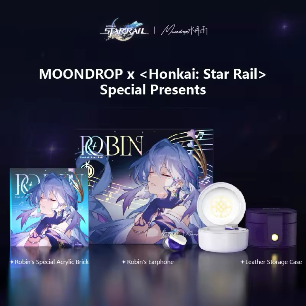 [พร้อมส่ง/ญี่ปุ่น] MOONDROP x Honkai: Star Rail - ROBIN TWS หูฟังไร้สาย True Wireless เสียงระดับ Hi-
