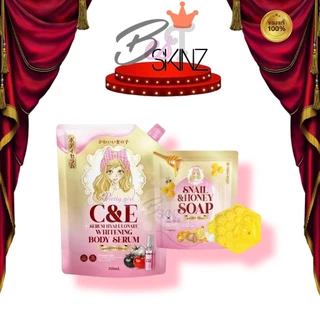 PRETTY GIRL C&E SERUM เซรั่มไฮยา พริตตี้เกิร์ล ไวท์เทนนิ่ง บอดี้ เซรั่ม [ปริมาณ 300 ml.]