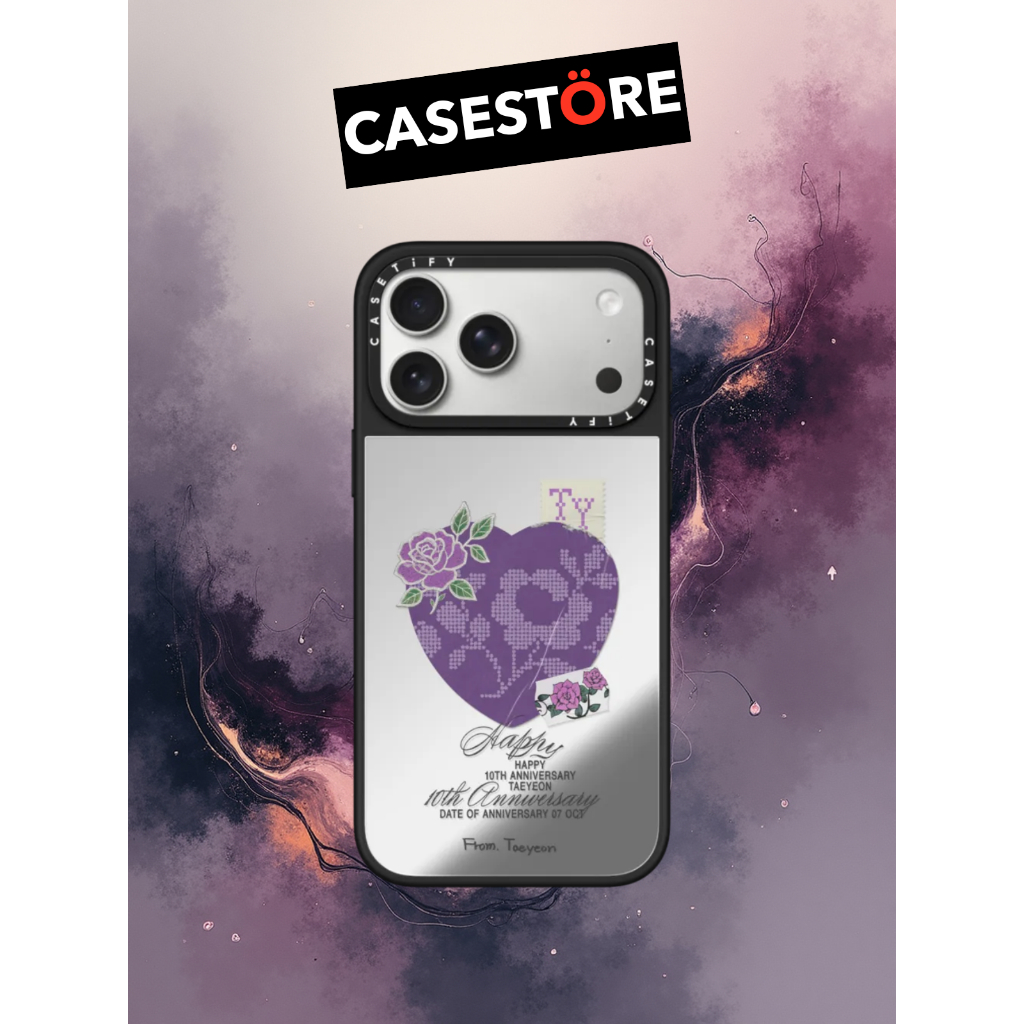 [🌷พร้อมส่ง🌷] CASETiFY | TAEYEON - TAEYEON Purple Rose Case ใช้สำหรับ iPhone 17 Series