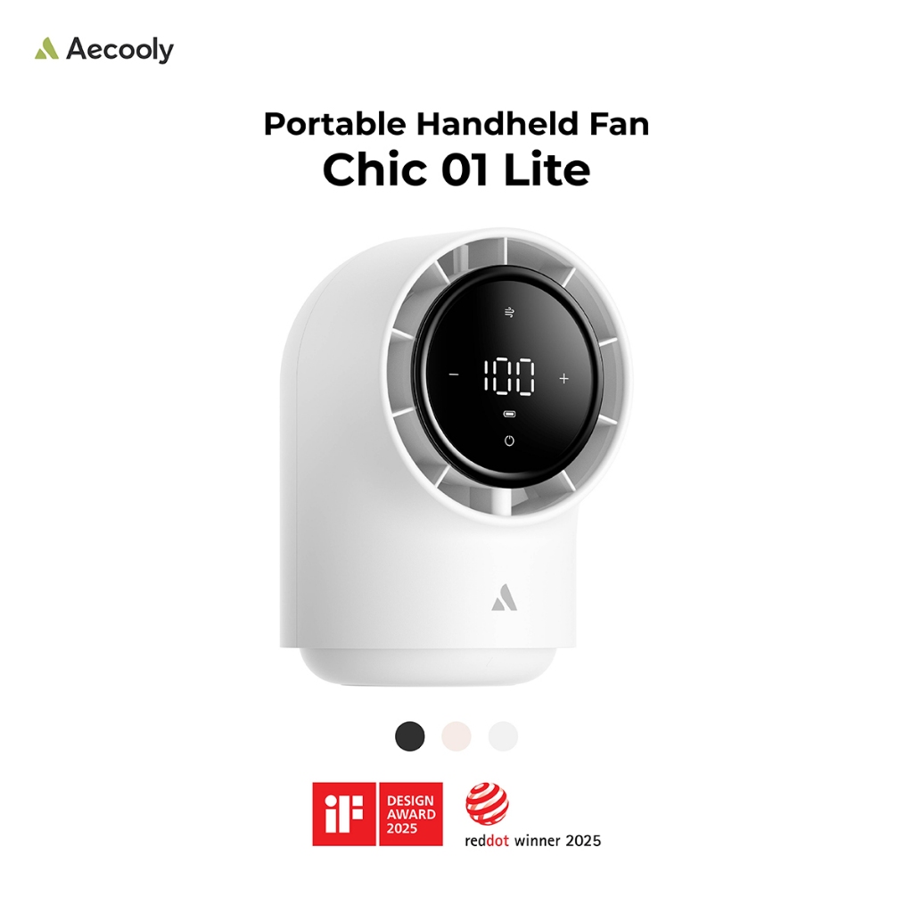 Aecooly พัดลมตั้งโต๊ะ Chic 01 Lite ความจุ 4000mAh ลมแรง พกพาสะดวก ใช้งานง่าย รุ่น TB02