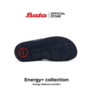 Online Exclusive Bata Energy+ รองเท้าเพื่อสุขภาพแบบสวมหูหนีบ ใส่สบาย รุ่น Miki Collection สีดำ รหัส 6716766