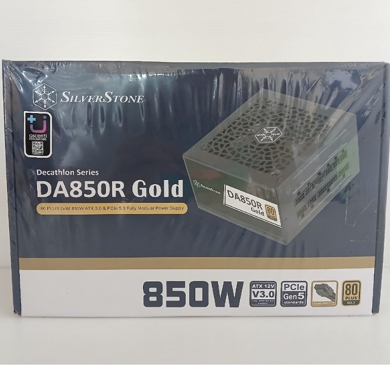 POWER SUPPLY (อุปกรณ์จ่ายไฟ) SILVERSTONE DA850R GOLD - 850W 80 PLUS GOLD BLACK ATX