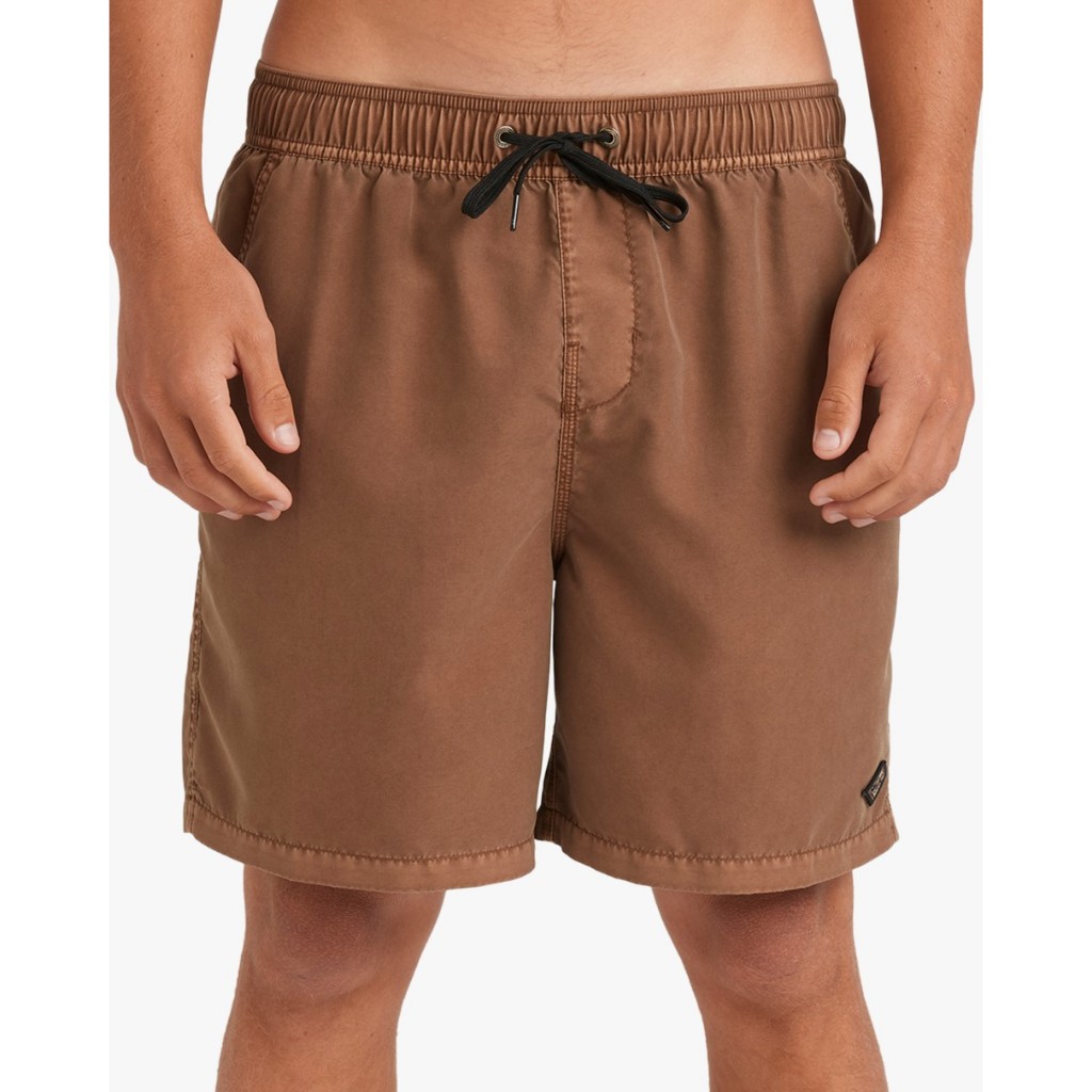 BILLABONG กางเกงบอร์ดชอร์ตผู้ชาย Mens All Day Overdye 17" Layback Boardshorts-Brown 254 ABYBS00134-TBC