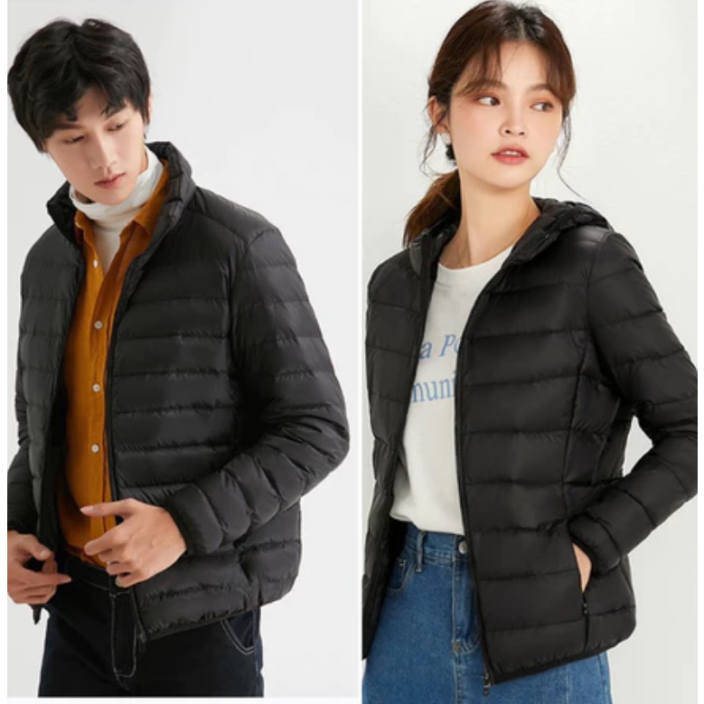 เสื้อขนเป็ดเบาแท้Ultra light down เสื้อกันหนาวขนเป็ด แบบคอปกและแบบมีฮู้ด