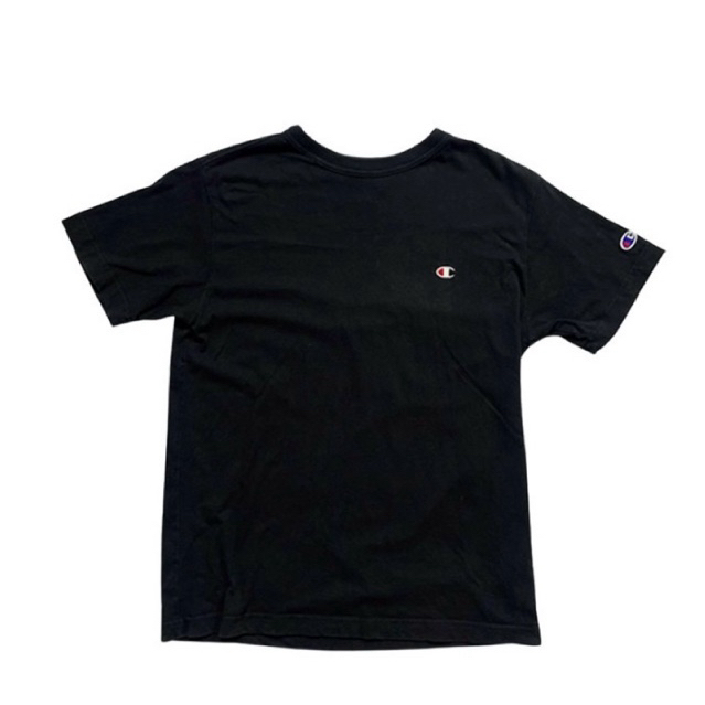 ThriftHabor - เสื้อยืด Champion แท้ 100% มือสอง สภาพดีมาก | 2ND HAND BLACK CHAMPION TEE