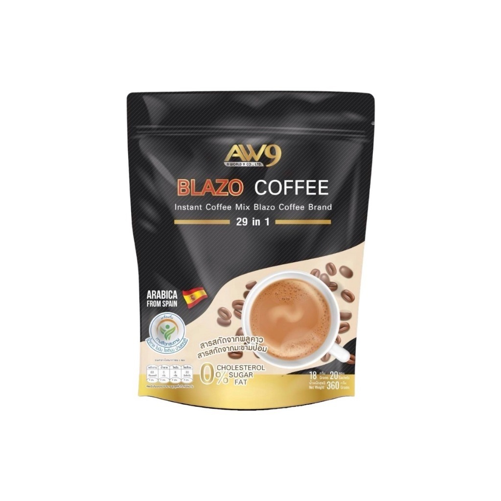BLAZO COFFEE / ฺBLAZO COFFEE กาแฟเบลโซ่ โกโก้ บลาโซ่ กาแฟเพื่อสุขภาพ ด้วยสารสกัดสมุนไพรเข้มข้น 29 ชน