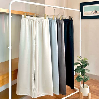 Charrr.bkk - Kelly Satin pants กางเกงขายาวผ้าซาตินทรงขากระบอก
