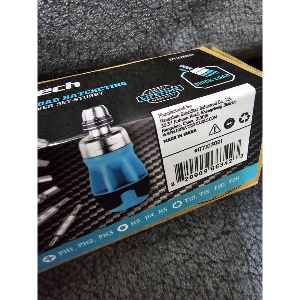 ชุดไขควง 12-in-1 Quick load DT103021 DURATECH
