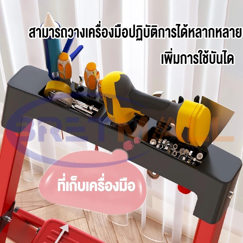 บันได บันไดพับได้ 2-8ขั้น รับน้ำหนัก 350 KG แผ่นกันลื่น แข็งแรงทนทาน ไม่สั่นไหว ไม่เป็นสนิม - รูปที่ 2