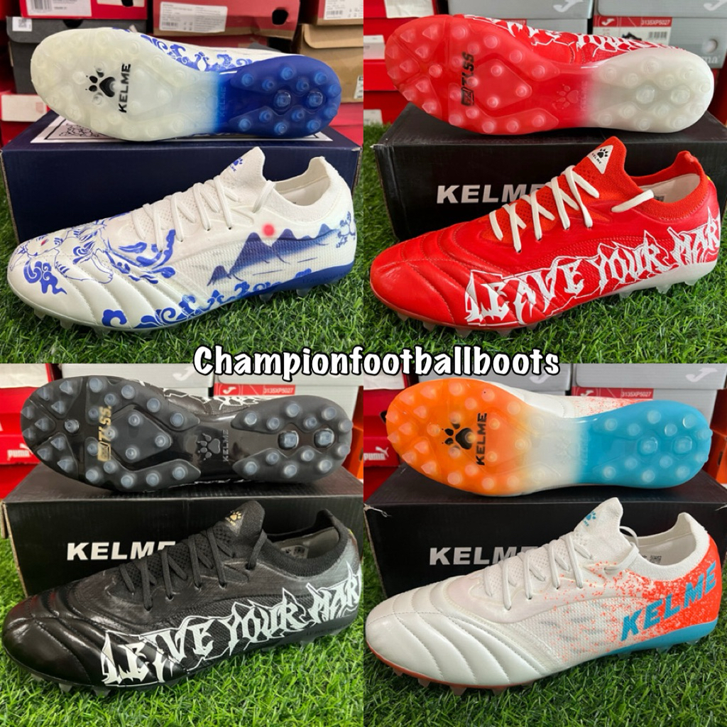 สตั๊ด รองเท้าฟุตบอล (เคลเม่) Kelme X TLSS MG ตัวท๊อป หนังจิงโจ้