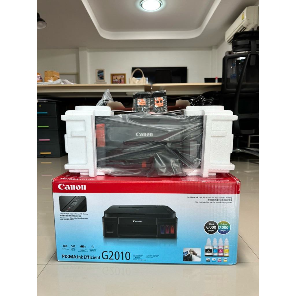 Cannon G2010 เครื่องเปล่า+หัวพิมพ์ ไม่มีหมึกเติม**