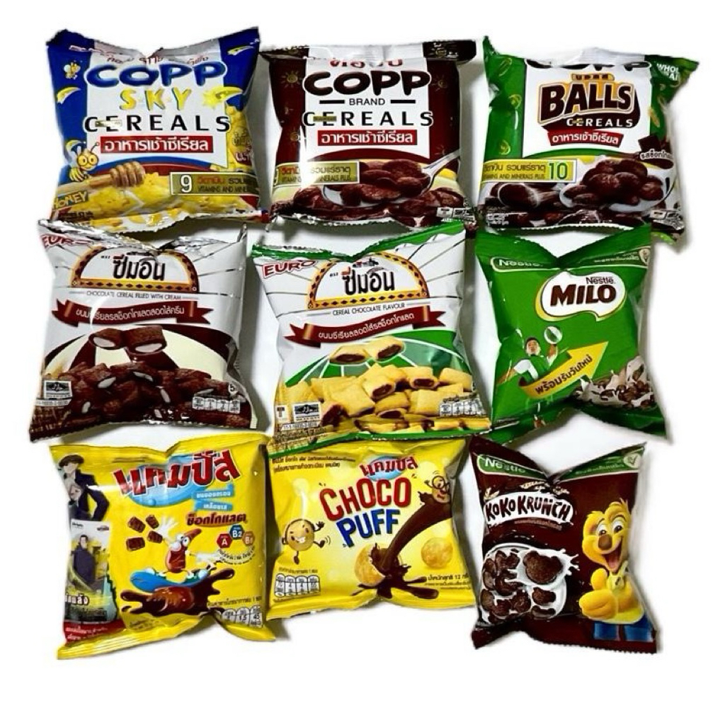 ตุ่มซีเรียล Copp,ซีม่อน,ไมโล,แคมปัส,โกโก้ครั้น หยิบ 12 กรต 25+