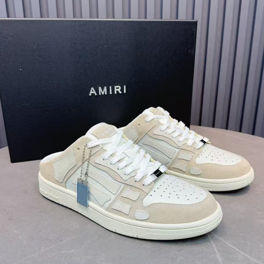 AMIRI รองเท้าผู้ชาย/หญิง สีเบจ