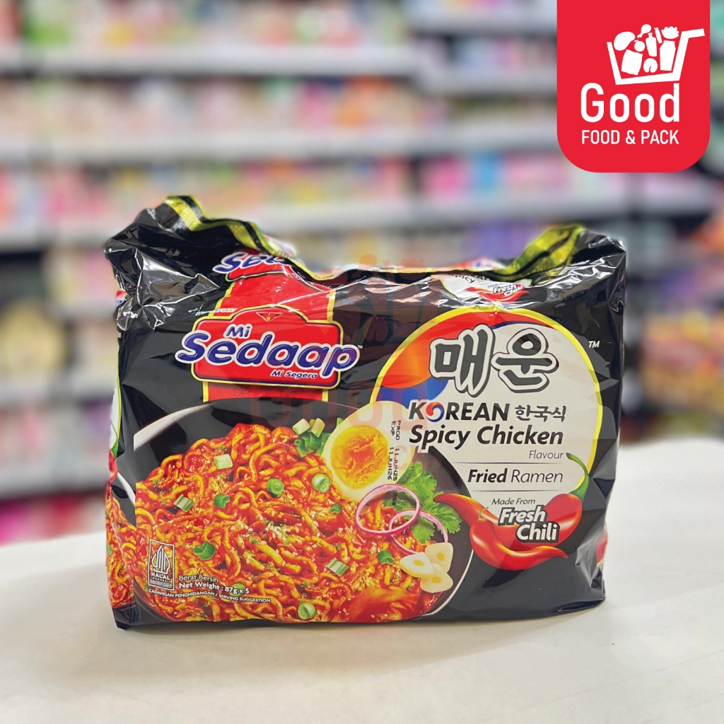 Sedaap มาม่าซือดะมาเลย์ รสไก่สไปซี่เกาหลี เผ็ดจัดจ้าน แพ็ค x5ซอง
