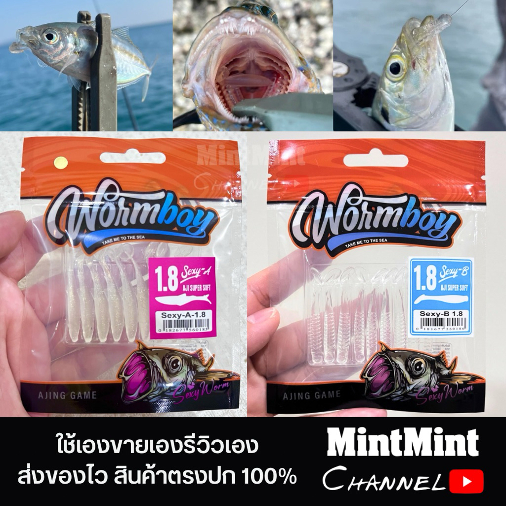 ปลายาง อาจิ Worm Boy (ชิกคารี่) ขนาด 1.8