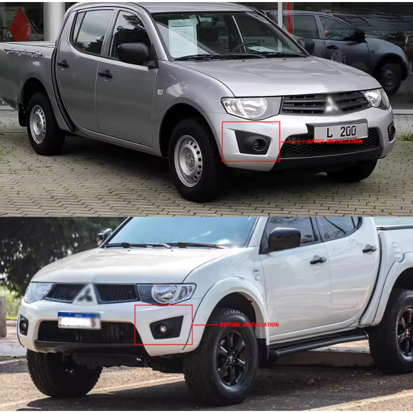 1 คู่ DLAA สําหรับ Mitsubishi Triton L200 2009-2013 ด้านหน้าหมอกไฟจัดแต่งทรงผมรถ Spot Light หมอกโคมไฟพร้อมสวิตช์ - รูปที่ 4