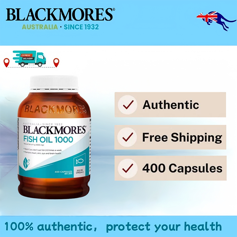 น้ำมันปลา Blackmores 1000 มก. โอเมก้า-3 สูง 300 มก. ต่อแคปซูล