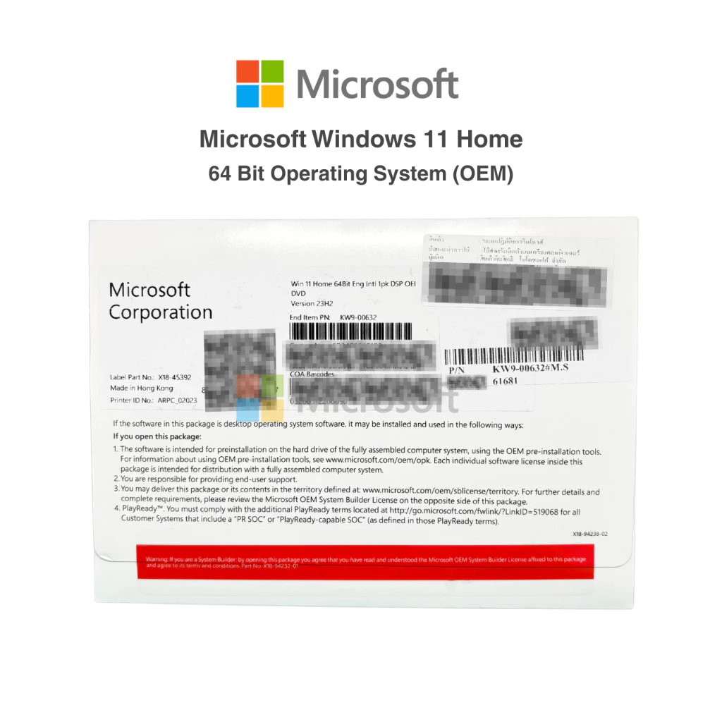 [Software] Microsoft Windows 11 Home 64Bit Operating System (OEM)