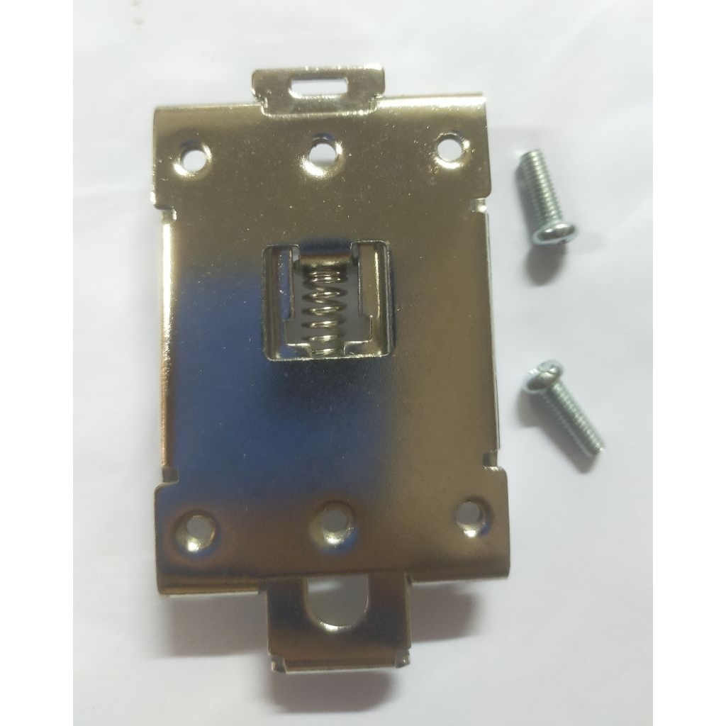 คลิปหนีบราง Din 35 มม. พร้อมสกรู 2 ตัวยึด 1 ชิ้น