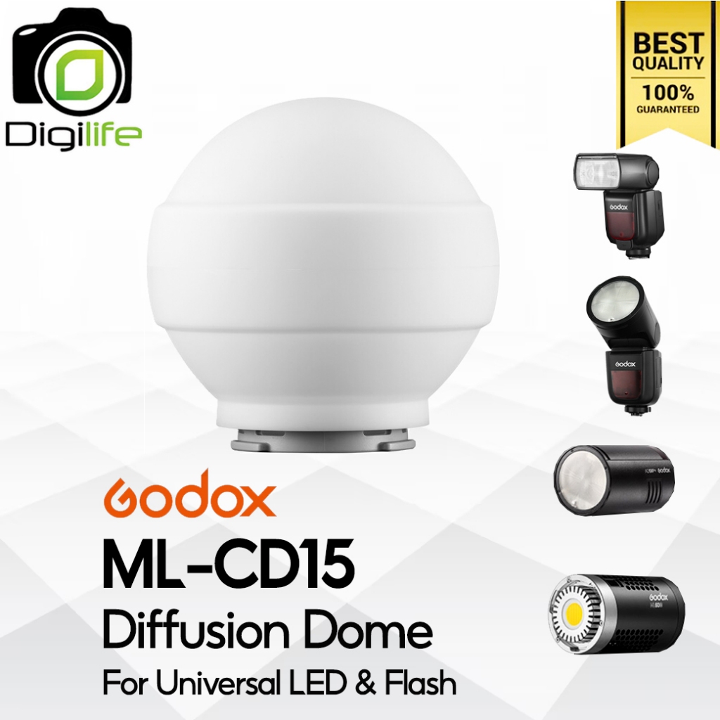 Godox Softbox ML-CD15 Collapsible Diffusion Dome Kit สำหรับ แฟลชหัวเหลี่ยม แฟลชหัวกลม,  แฟลช และ LED Godox Mount