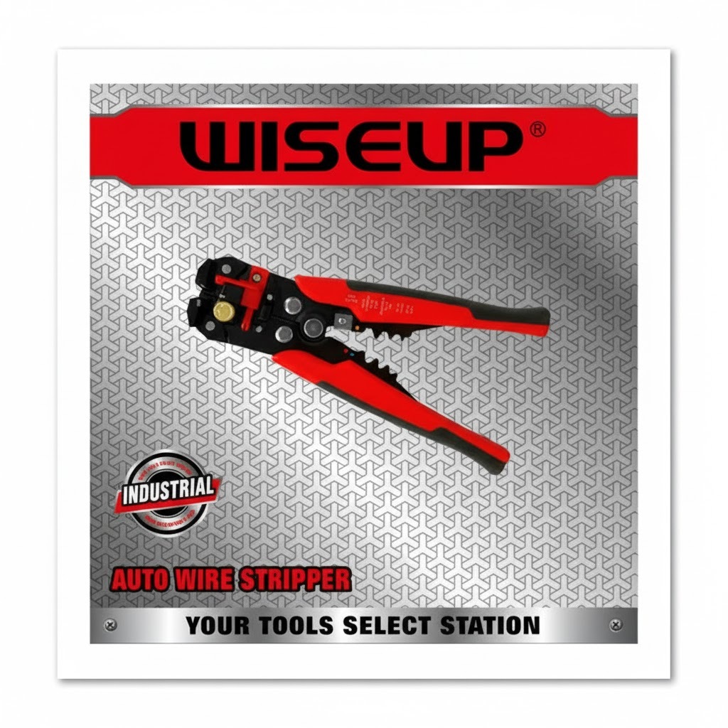 WISEUP คีมตัด/ปอก/ย้ำ สายไฟ 8/200mm. 010506 :โอเคอะไหล่แอร์