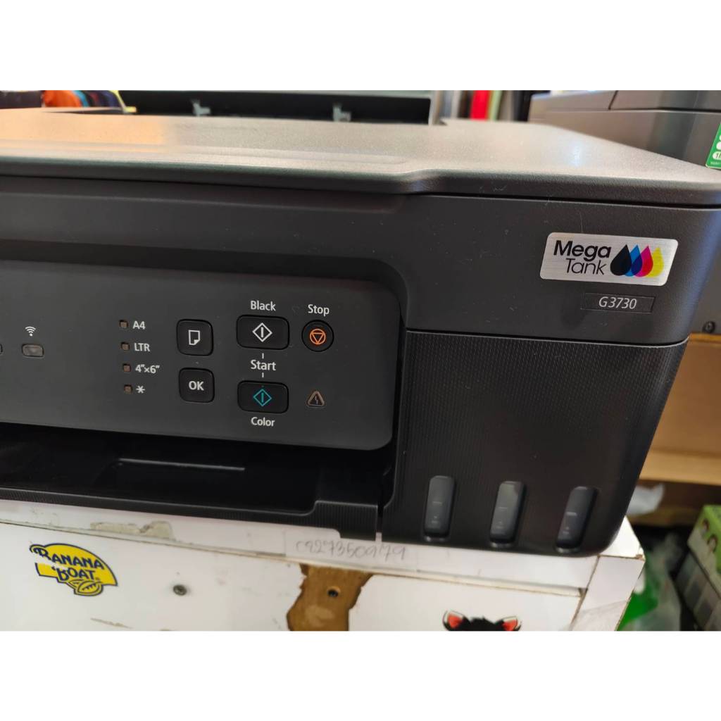 CANON เครื่องปริ้นเตอร์มัลติฟังก์ชั่นอิงค์เจ็ท รุ่น PIXMA G3730 สีดำ