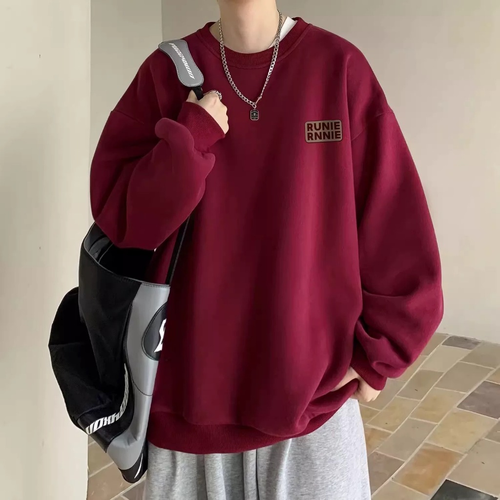 #079#L-5XL#เสื้อกันหนาวคอกลมผ้านาโนงานสกรีนสวยๆเนื้อผ้านุ่มใส่สบายใส่ได้ทั้งผู้หญิงและผู้ชาย