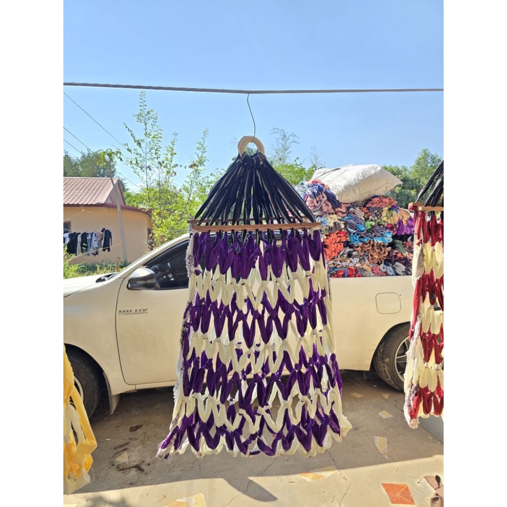 เปลแบบไม้ 1แเถม1 เปลญวญ เปลนอน ผ้าหนา นุ่ม ใช้งานได้นาน รับนํ้าหนักได้ 120 กิโล - รูปที่ 2