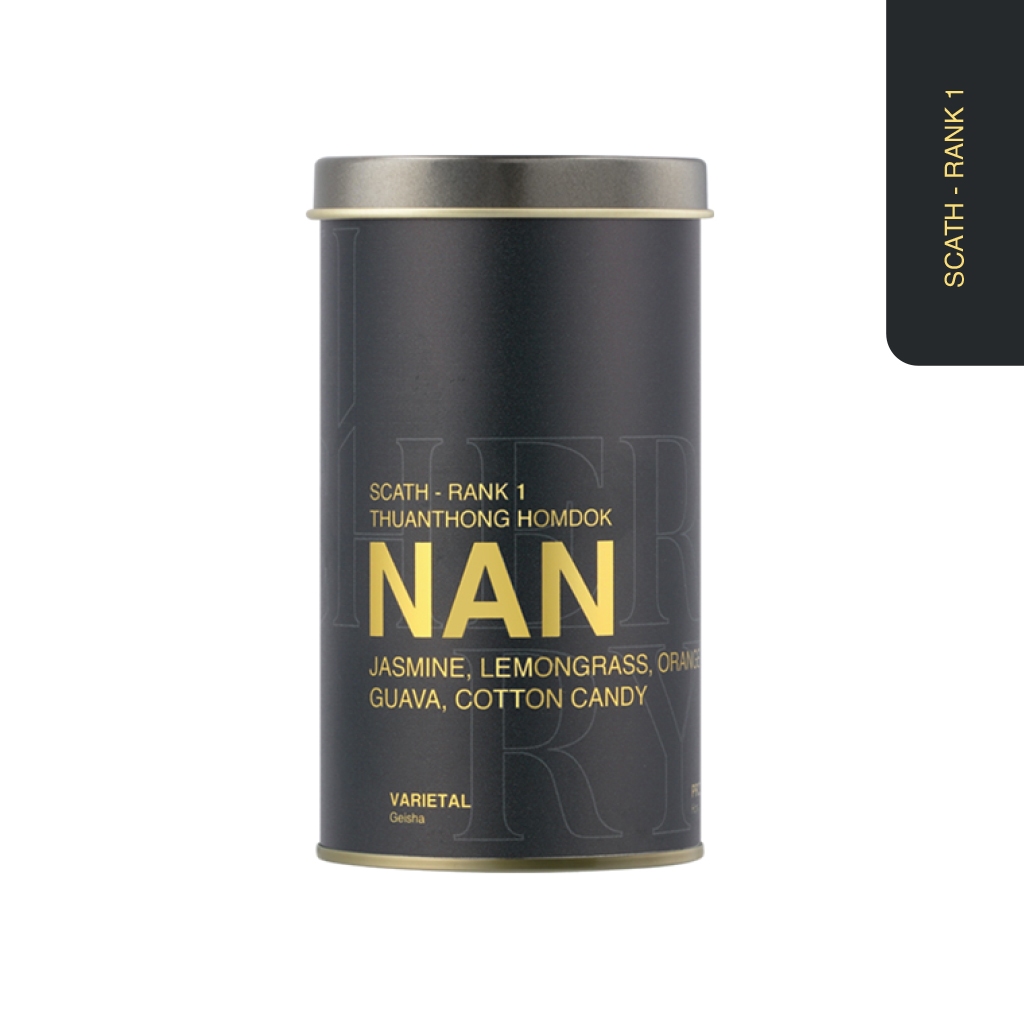 Nicherry เมล็ดกาแฟ NAN SCATH Rank1 Thuanthong Homdok (Honey) 100g. Specialty Coffee -Roast for Light