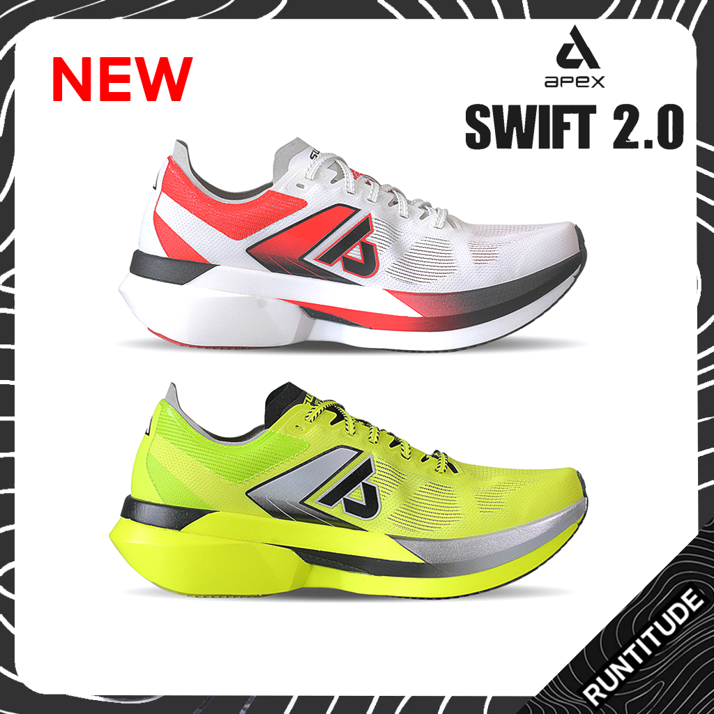 Apex Swift 2.0 ใหม่ล่าสุด - รองเท้าวิ่ง Unisex [ มีหลายสี ] รองเท้าวิ่งถนน พื้นคาร์บอน ของแท้ ประกัน