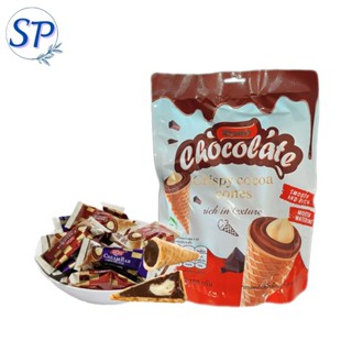 โคนกรุบไส้แน่น ช็อกโกแลต+ครีมนม คำเดียวคือฟินละลาย 🤎  (ขนาด …