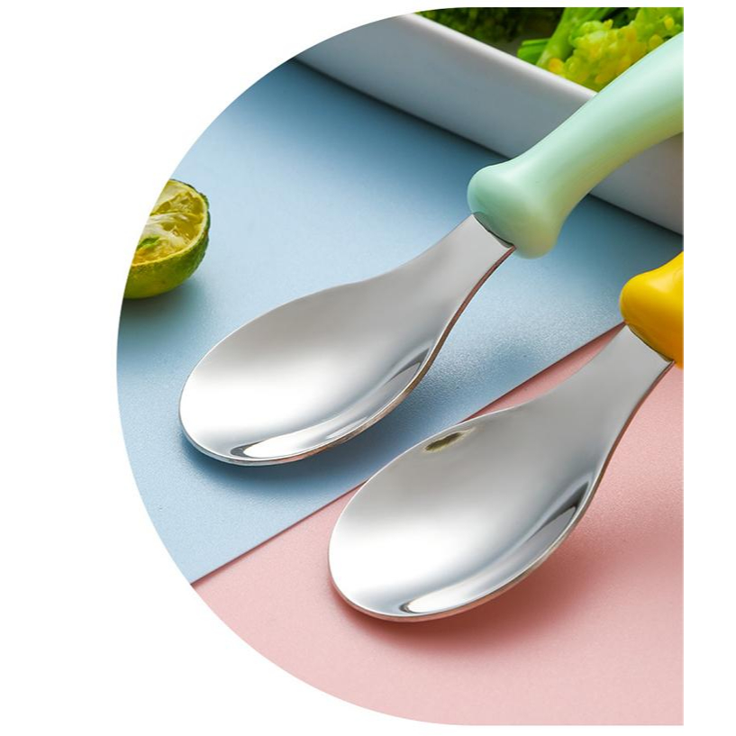 🔥 พร้อมส่ง 🔥 ชุดช้อนส้อมและตะเกียบ สเตนเลส 304 ลายเป็ดสุดน่ารัก 🐥 มีกล่องเก็บพกพาง่าย สําหรับเด็ก - รูปที่ 3