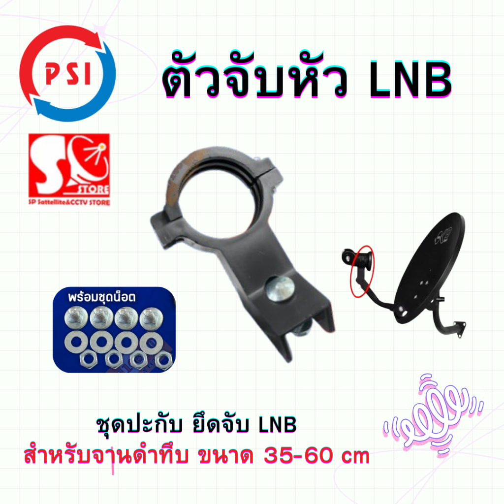 ชุดปะกับ ตัวจับหัว LNB