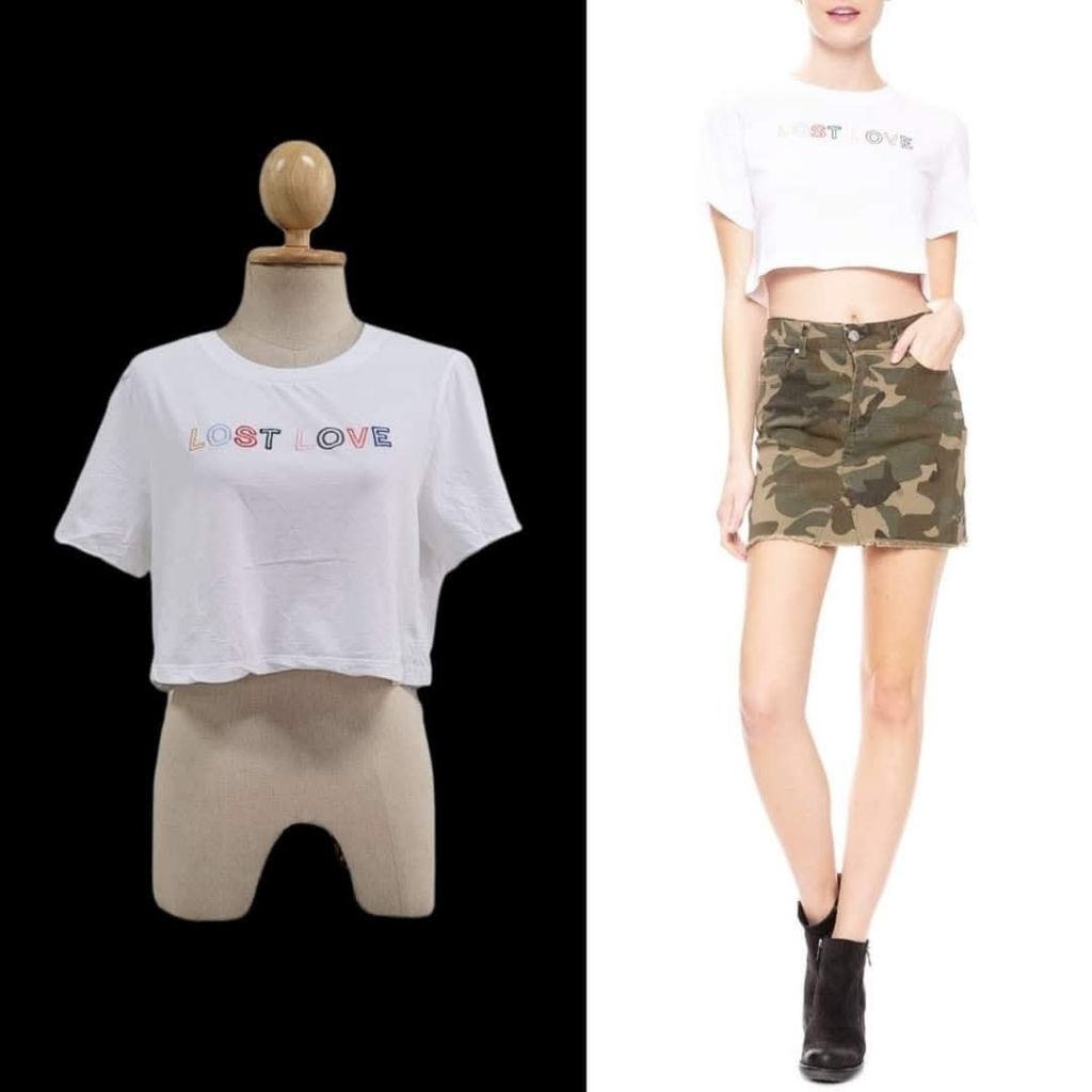 Kendall + Kylie Lost Love Crop Top