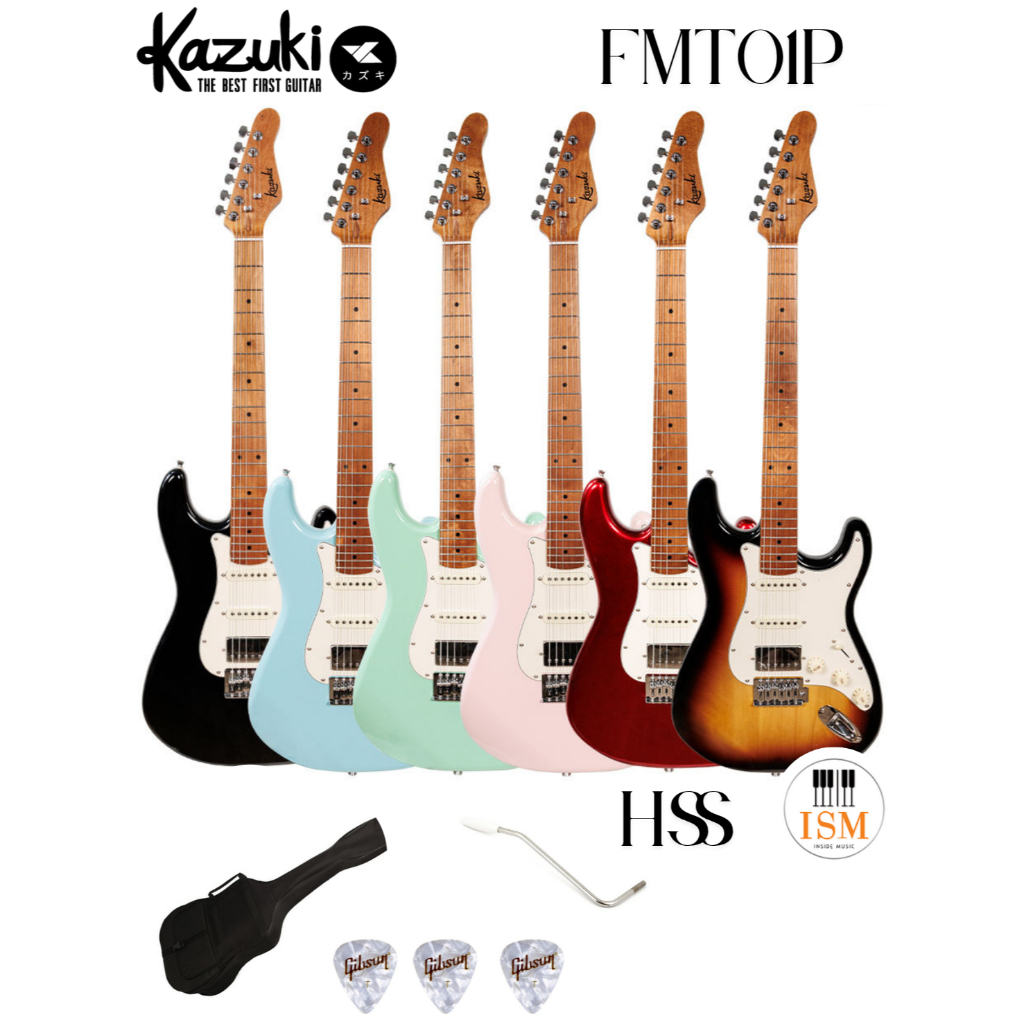Kazuki FMT01P First Motive HSS กีต้าร์ไฟฟ้า Electric Guitar พร้อมของแถม