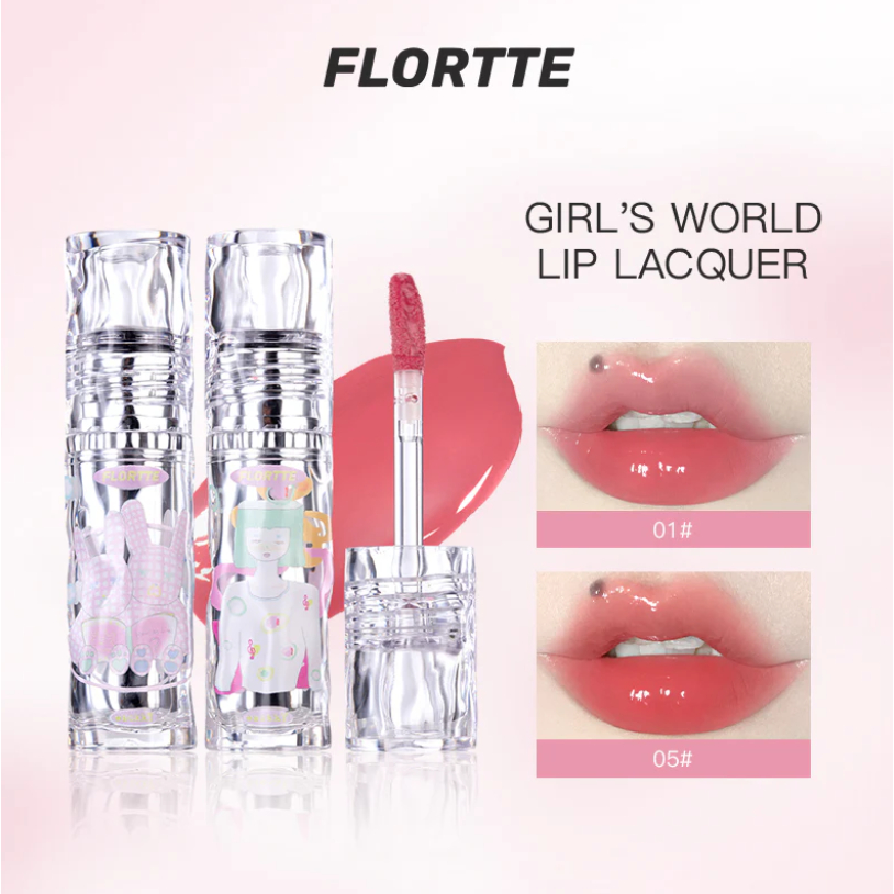 Flortte Lip Lacquer ลิปกลอสติดทน (พร้อมส่งจากไทย!)