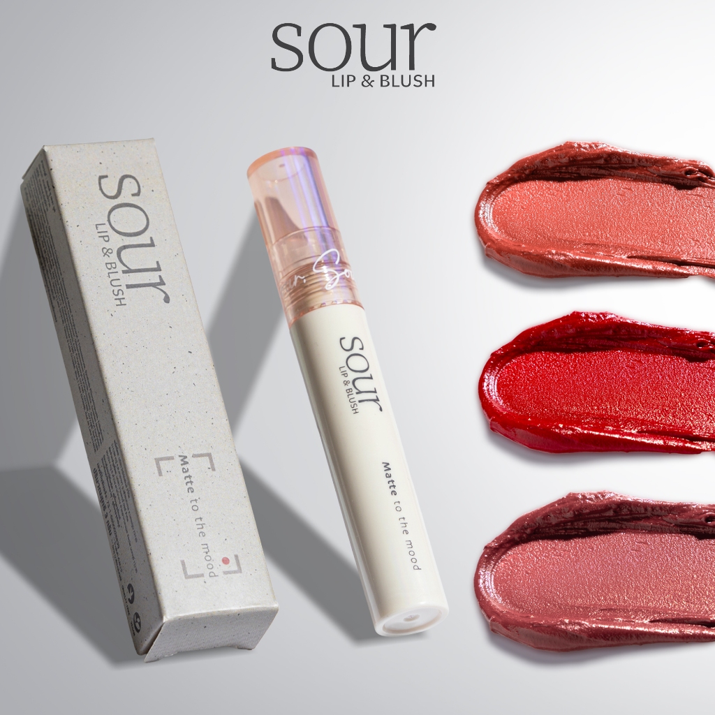SOUR MATTE TO THE MOOD Lip & Blush l ซาวเวอร์ แมตต์ ทู เดอะ มูด ลิป & บลัช