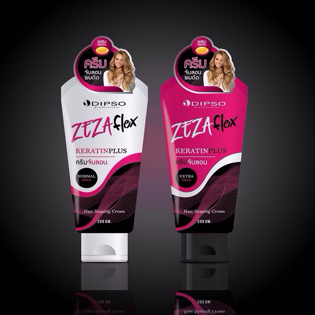 Dipso Zeza Flex Keratin Plus 200g.ครีมจับลอน
