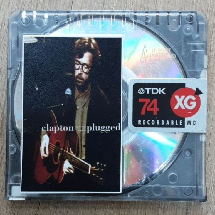 แผ่น md มือสอง สภาพดี Eric Clapton unplugged