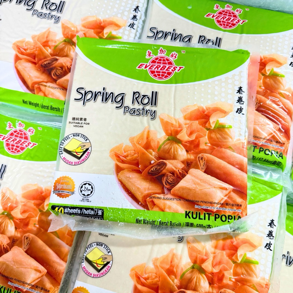 แผ่นแป้งปอเปี๊ยะ ห่อสีเขียว 3 ห่อ แพ็คละ 500 กรัม จำนวน 40 แผ่น ขนาด 8.5*8.5 นิ้ว - รูปที่ 5