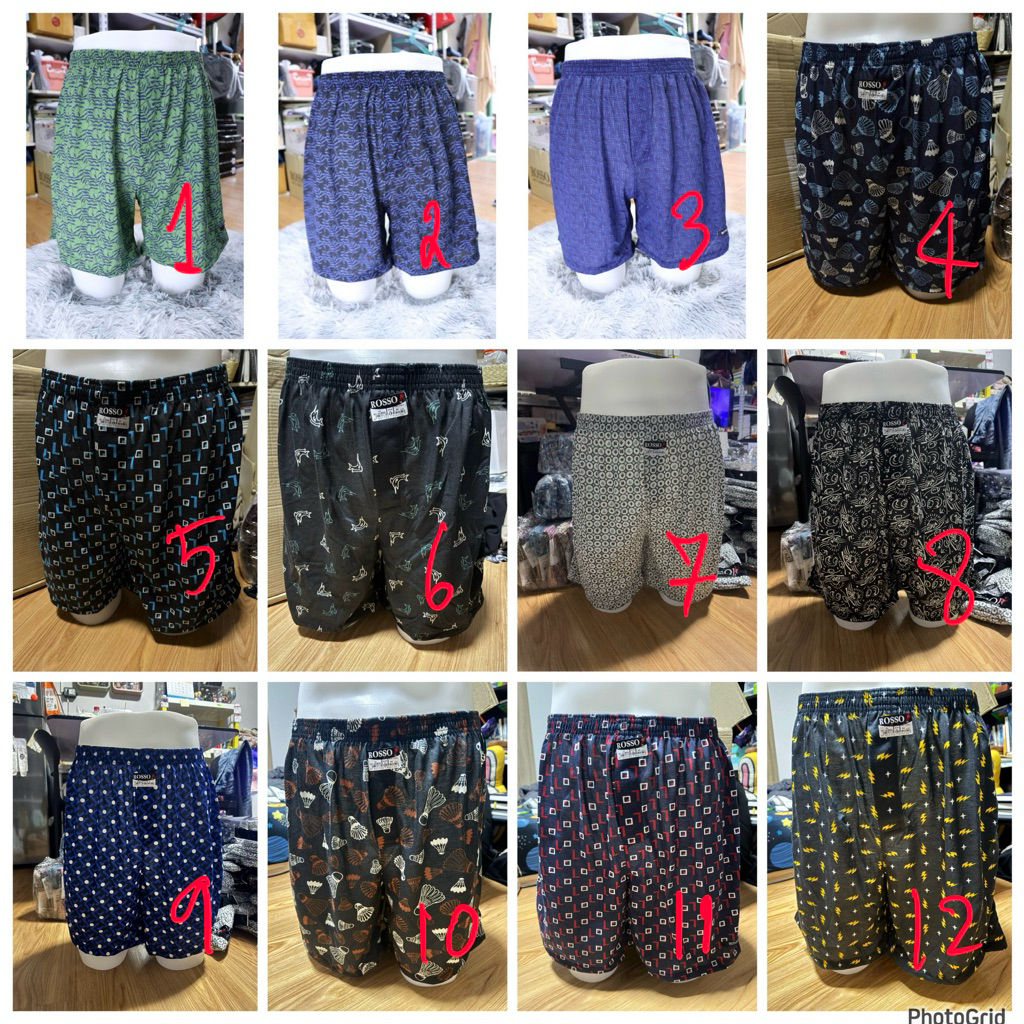 กางเกงขาสั้น Boxer rosso แท้ 100% (ผ้ายืด) พร้อมส่ง