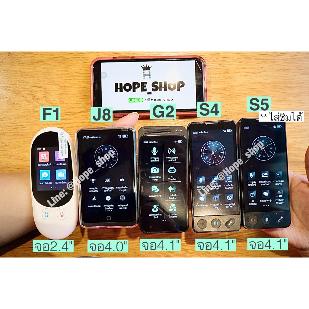 อัพเดท2026 ร้านไทย เครื่องแปลภาษา ใส่ซิมได้ 153ภาษา รุ่นS5 MAX เมนูไทย แปลไทยออฟไลน์ได้ Smart AI Voice translator - รูปที่ 6