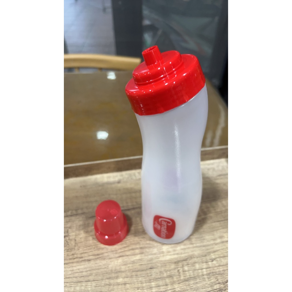 (ขายส่งยกลัง 24ใบ) ขวดบีบซอสคาร์เนชั่น 750ml ml รุ่นมีฝาครอบจุก - รูปที่ 3