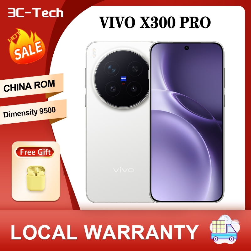 เวลาขนส่ง 10 วัน Original ViVO X300 Pro CHINA ROM Dimensity 9500 CPU 6.78inches AMOLED 120HZ 6510MAH