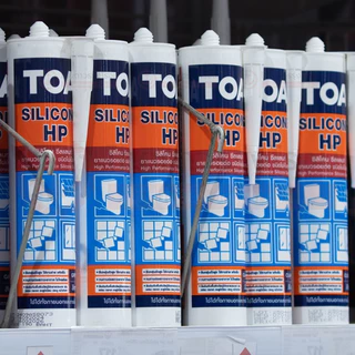TOA ซิลิโคลนยาแนวกระจก HP ชนิดไม่มีกรด สีขาว ใส เทา ดำ ขนาด 280ml. [ยกลัง 12หลอด] TTR Store